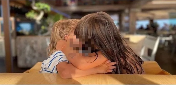 Sofia Arruda posta foto de crianças se beijando