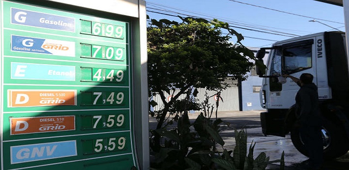 Preço do diesel mais alto que gasolina