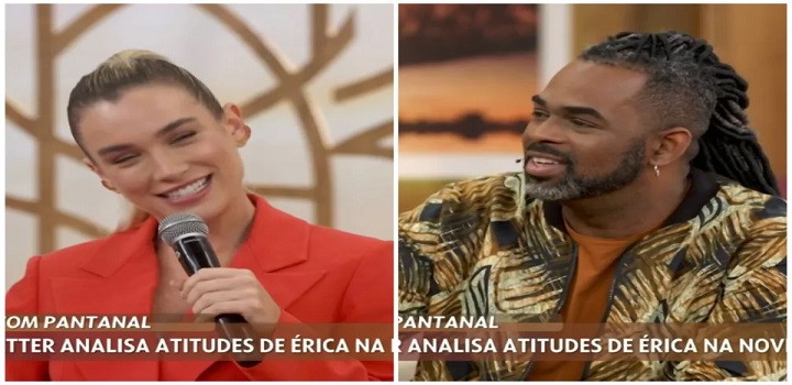 Manoel Soares corrigiu um termo racista dito por Marcela Fetter no 'Encontro'