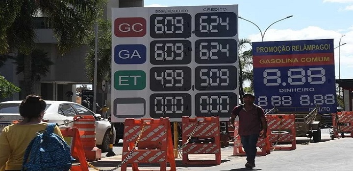 preço da gasolina e etanol
