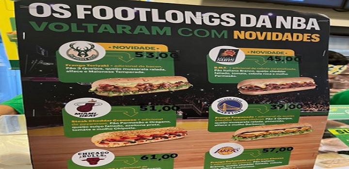 Sanduiches de R$ 61 do subway