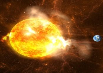 Terra atingida por tempestade solar