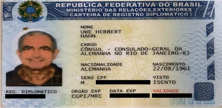 O cônsul da Alemanha Uwe Herbert Hahn, que morava com o marido, na cobertura em Ipanema — Foto: Reprodução