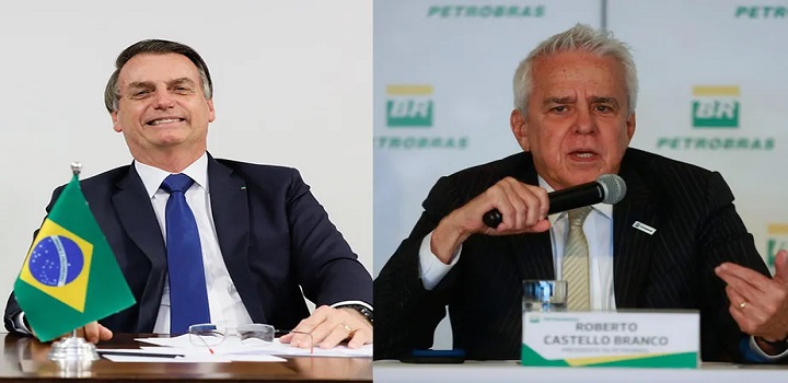 O Ministério de Minas e Energia trata como sigiloso o conteúdo de mensagens contidas no celular corporativo usado pelo ex-presidente da Petrobras Roberto Castello Branco. As conversas, segundo ele afirmou em um grupo de WhatsApp, poderiam incriminar Jair Bolsonaro.
