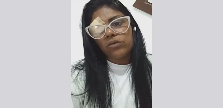 Bruna Dominguez Vaz, agredida por intolerância religiosa