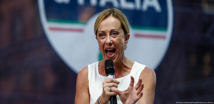 Giorgia Meloni , premie da Italia