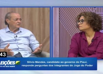 candidato ao governo do Piauí, Silvio Mendes (União Brasil), fez um comentário de teor racista para a jornalista Katya Dangeles