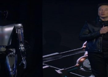 A Tesla apresentou, nesta sexta-feira (30), no Tesla AI Day 2022, o Optimus, primeiro protótipo de robô humanoide de sua subsidiária, a Tesla Bots
