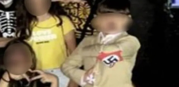 aLUNO SE FANTASIA DE HITLER EM ESCOLA DE SP