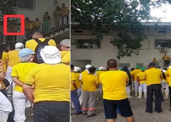 Frigorifico obriga funcionarios a usarem uniforme de bolsonaro