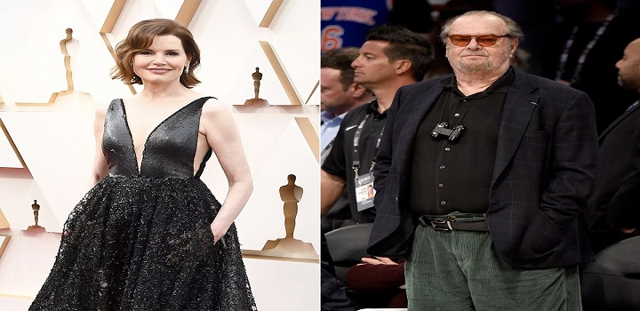 Geena Davis contou ao The New Yorker que teve que interromper avanços sexuais por parte do ator Jack Nicholson