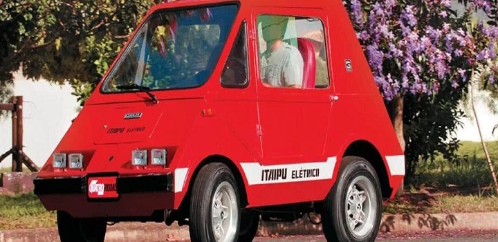 Itaipu Elétrico, da Gurgel: o primeiro carro elétrico da América Latina (Reprodução)