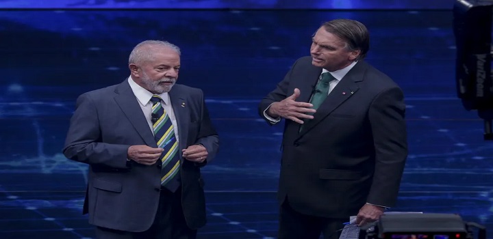 Debate entre Lula e Bolsonaro
