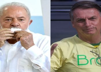Lula e Bolsonaro votando