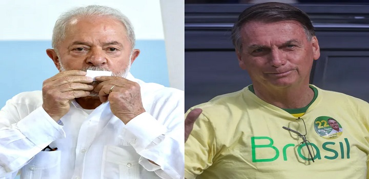 Lula e Bolsonaro votando