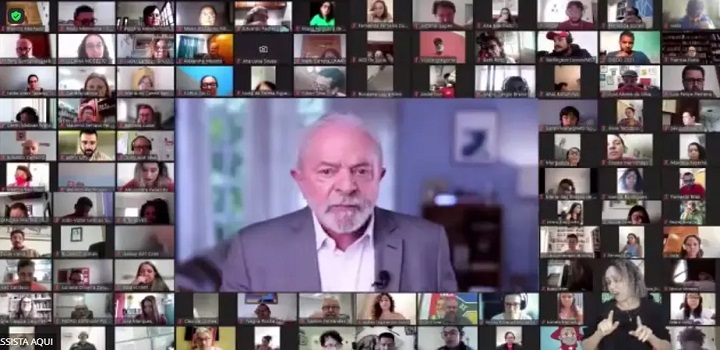 Lula faz reuniao com influencers