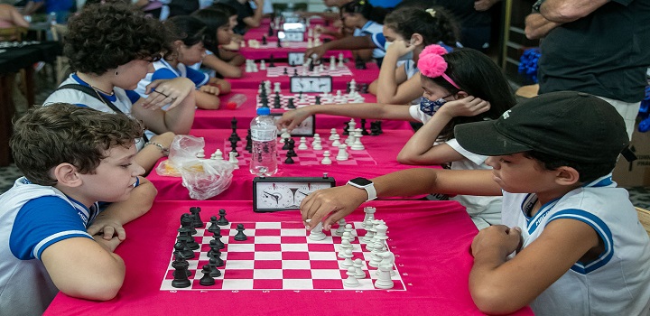 Campeonato de xadrez para crianças em macaé