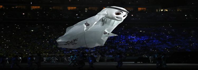 Cerimônia de abertura da Copa do Mundo do Catar 2022 — Foto: REUTERS/Dylan Martinez