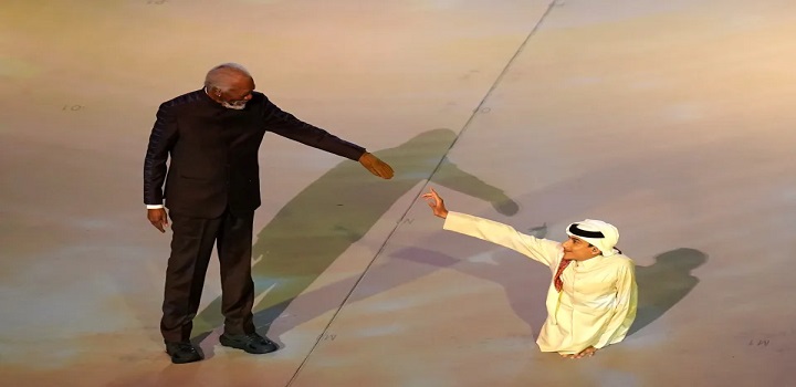 Ghanim Al Muftah homem sem perna que participou da abertura da copa