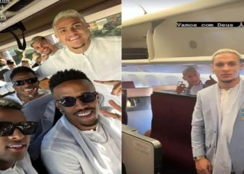 seleção embarca para o qatar