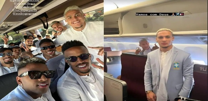 seleção embarca para o qatar