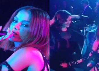 Anitta rebola durante premiação na Espanha