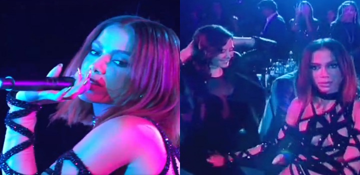 Anitta rebola durante premiação na Espanha