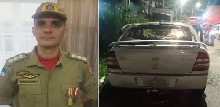 MAJOR DOS BOMBEIROS MORTO POR TRAFICANTES NA BAIXADA FLUMINENSE