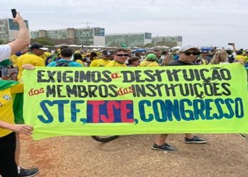 manifestantes pro bolsonaro ato em brasilia