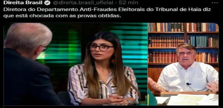 Mia Khalifa faz piada com fake news sobre o brasil