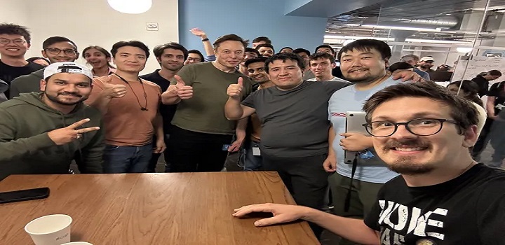 elon musk e funcionarios do twitter
