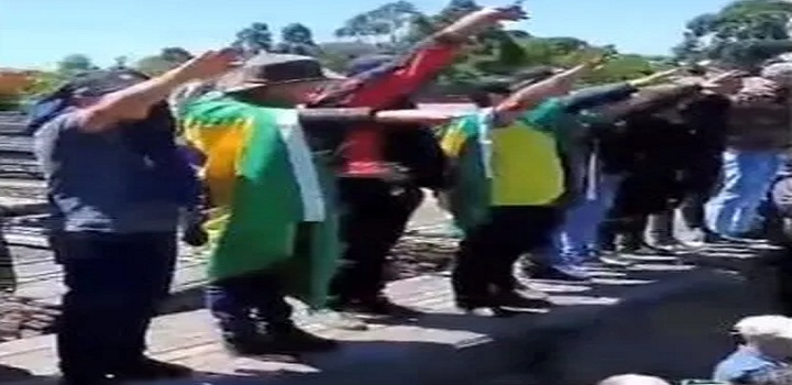 saudação nazista de bolsonaristas em sc