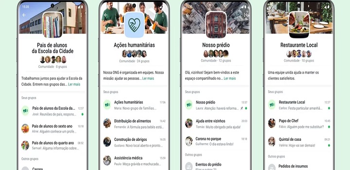Recurso Comunidades do Whatsapp