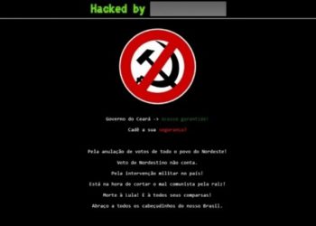 Hackers invadem site do Governo do Ceará pedindo anulação de votos nordestinos