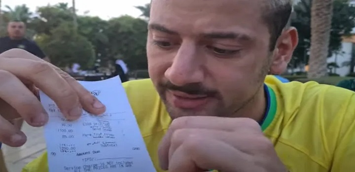 youtuber Cartoloco aproveitou um dia para conhecer o badalado restaurante Nusr-Et