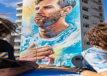 mural de messi