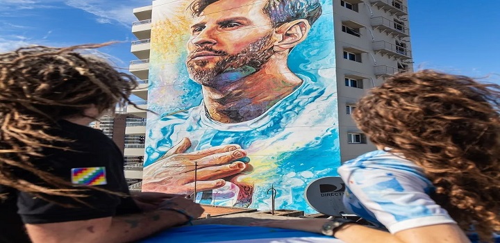 mural de messi