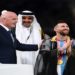 roupa de messi usada no titulo, roupa que messi usou do qatar