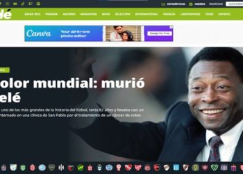 Imprensa morte de Pelé