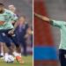 Neymar treina com bola