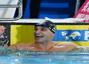 Nicholas Santos tetracampeao mundial de nado borboleta