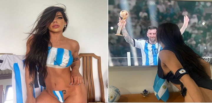 Suzy Cortes tatuagem de Messi