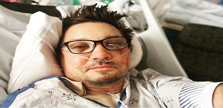 Ator Jeremy Renner APARECE NAS REDES SOCIAIS