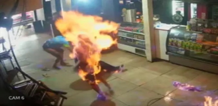 - Mulher teve 80% do corpo queimado durante discussão em bar;