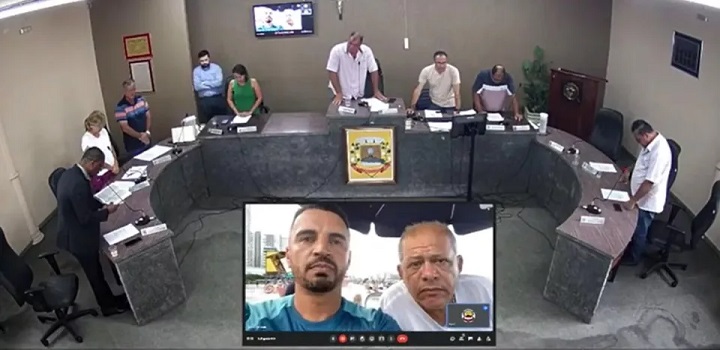 Vereadores na praia