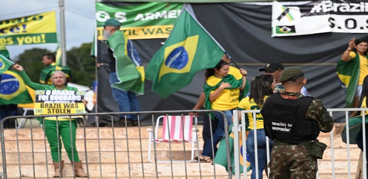 Bolsonaristas na posse de Lula