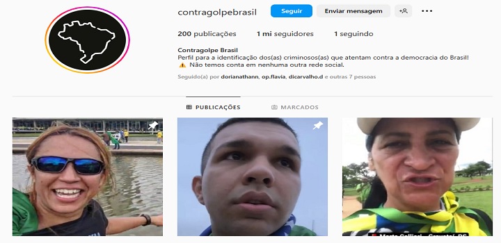 Terroristas de brasilia nas redes sociais