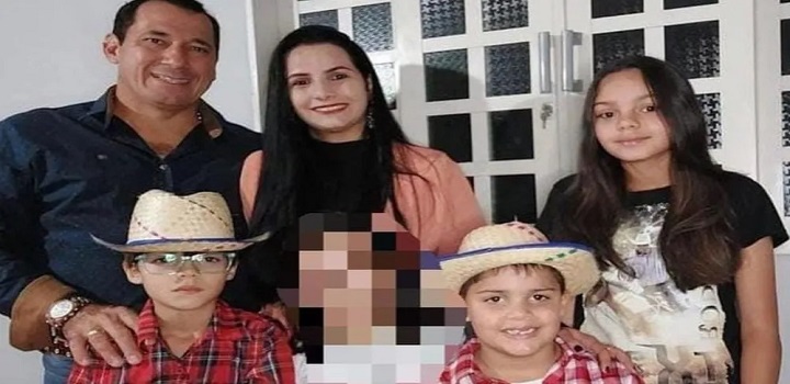homem mata esposa e filhos