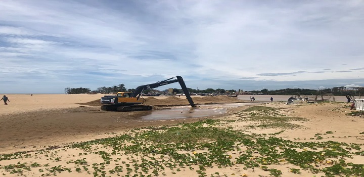 Barra de Atafona aberta pelo INEA