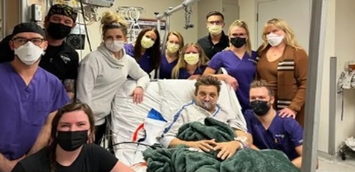 Jeremy Renner no hospital